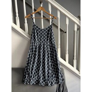 Torrid Navy and White Midi Dress